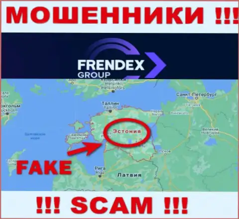 На сайте Френдекс вся информация касательно юрисдикции фиктивная - явно кидалы !