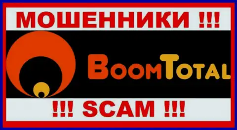 Лого МОШЕННИКА Boom-Total Com