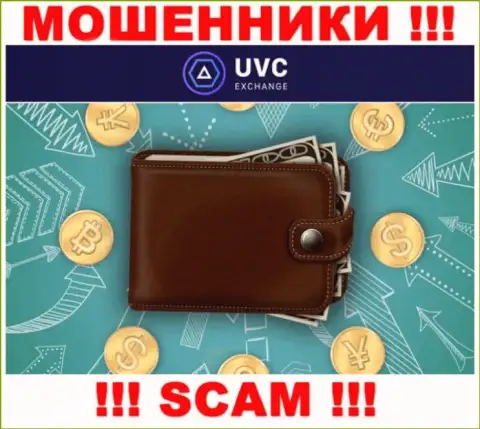 Crypto кошелек - в этом направлении оказывают услуги ворюги UVC Exchange