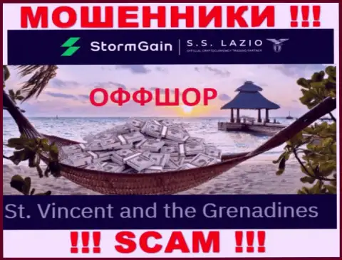 Сент-Винсент и Гренадины - именно здесь, в оффшоре, отсиживаются internet-разводилы StormGain