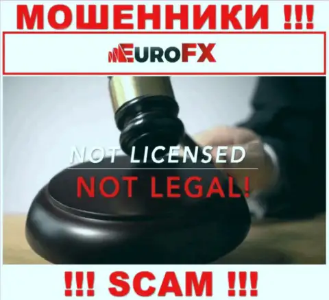 Данных о номере лицензии Euro FX Trade на их официальном онлайн-сервисе не размещено - это ЛОХОТРОН !!!