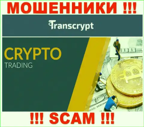 TransCrypt - мошенники !!! Тип деятельности которых - Криптотрейдинг