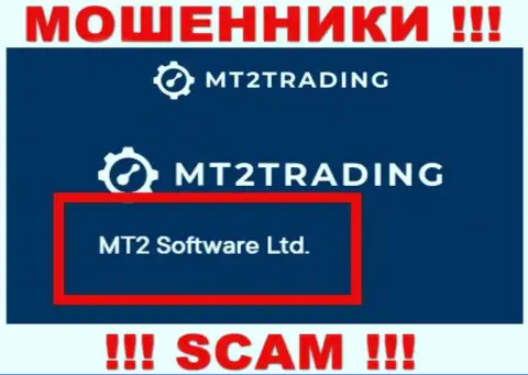 Компанией МТ2Трейдинг Ком руководит МТ2 Софтваре Лтд - данные с официального web-ресурса шулеров