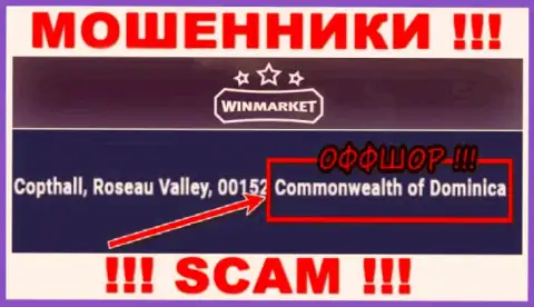 На информационном ресурсе WinMarket указано, что они базируются в офшоре на территории Dominica