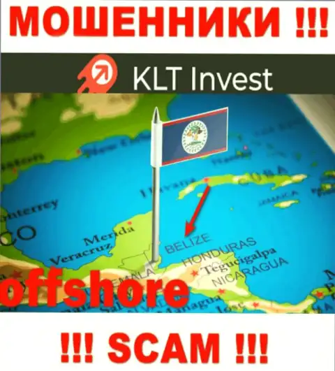 KLTInvest Com безнаказанно лишают денег, поскольку пустили корни на территории - Belize