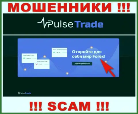 Pulse-Trade, промышляя в сфере - Forex, лишают средств доверчивых клиентов