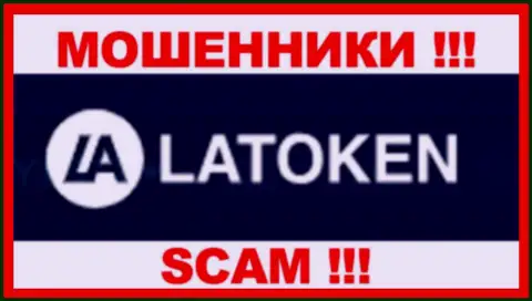 Лого МОШЕННИКА Latoken