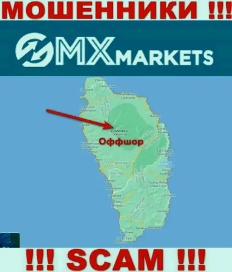 Не верьте internet обманщикам ГМИкс Маркетс, так как они базируются в офшоре: Dominica