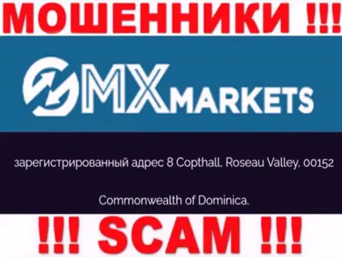 GMXMarkets Com - это РАЗВОДИЛЫГМХ МаркетсСидят в офшорной зоне по адресу: 8 Copthall, Roseau Valley, 00152 Commonwealth of Dominica