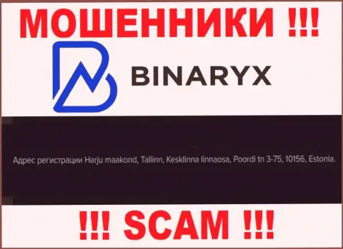 Не верьте, что Binaryx располагаются по тому юридическому адресу, который написали у себя на онлайн-сервисе