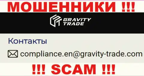 Опасно связываться с интернет-мошенниками Gravity-Trade Com, и через их адрес электронной почты - обманщики