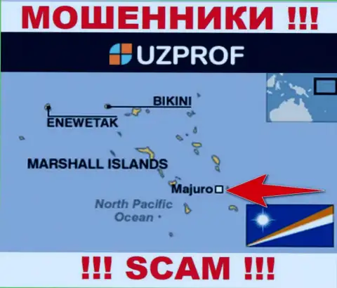 Базируются internet-аферисты Uz Prof в оффшоре  - Majuro, Republic of the Marshall Islands, осторожно !