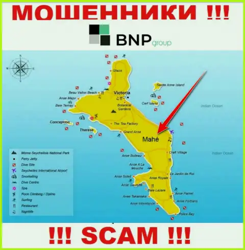 BNP Group базируются на территории - Маэ, Сейшельские острова, избегайте сотрудничества с ними