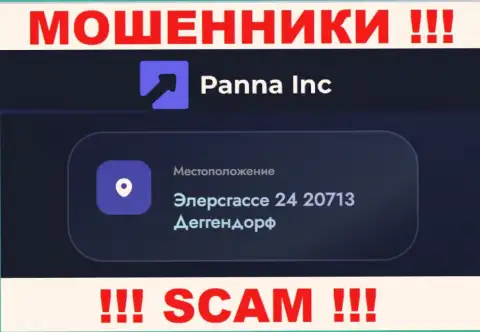 Юридический адрес регистрации компании PannaInc на интернет-портале - ложный !!! БУДЬТЕ ОЧЕНЬ БДИТЕЛЬНЫ !