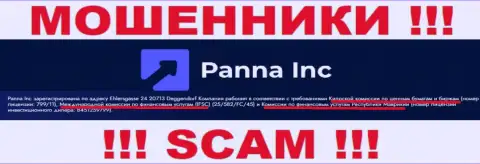 Будьте весьма внимательны, Cyprus Securities and Exchange Commission - это проплаченный регулирующий орган internet кидал Panna Inc