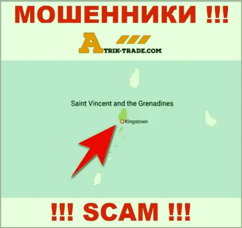 Не верьте интернет жуликам Atrik-Trade, поскольку они находятся в оффшоре: Kingstown, St. Vincent and the Grenadines