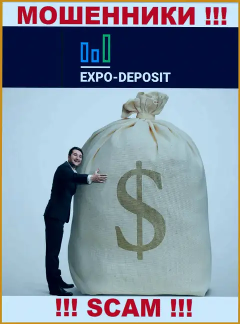 Невозможно вернуть назад денежные вложения из дилинговой конторы Expo Depo Com, в связи с чем ни копейки дополнительно вводить не надо