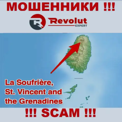 Контора RevolutExpert Ltd - это internet мошенники, обосновались на территории St. Vincent and the Grenadines, а это оффшорная зона