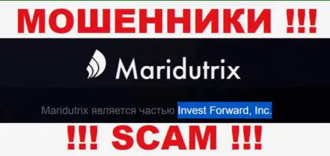 Организация Maridutrix Com находится под управлением конторы Invest Forward, Inc.