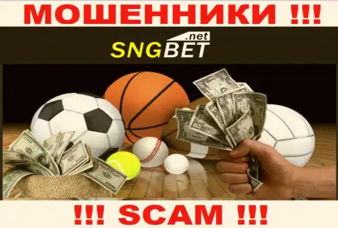 SNGBet Net - это мошенники !!! Область деятельности которых - Букмекер