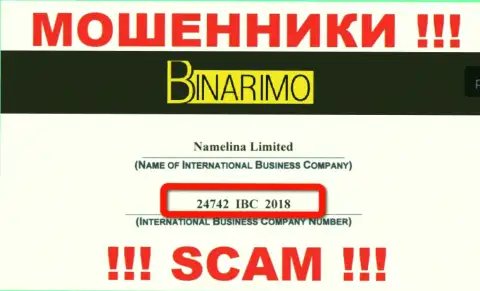 Осторожнее !!! Binarimo Com жульничают !!! Рег. номер указанной конторы - 24742 IBC 2018