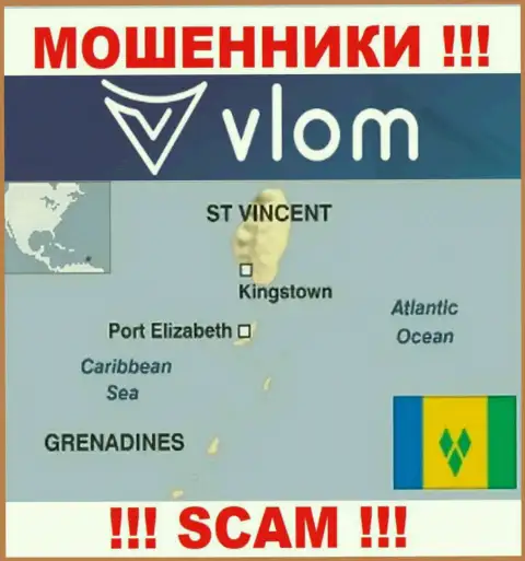 Vlom находятся на территории - Saint Vincent and the Grenadines, остерегайтесь сотрудничества с ними