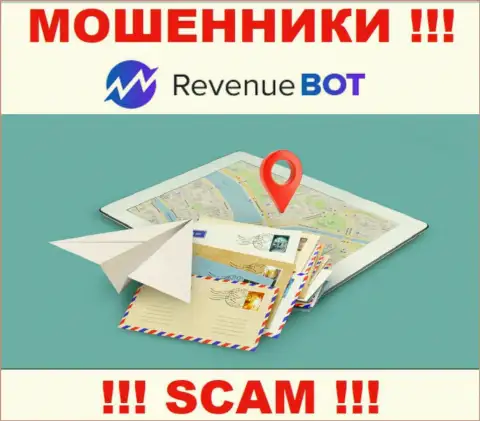 Кидалы Rev-Bot Com не указывают официальный адрес регистрации конторы - МОШЕННИКИ !!!