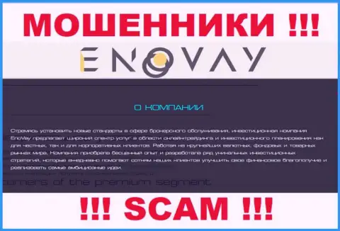 Поскольку деятельность интернет махинаторов EnoVay Com - это обман, лучше будет взаимодействия с ними избегать