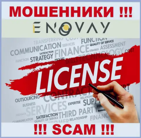 У конторы ЭноВэй Инфо не имеется разрешения на ведение деятельности в виде лицензионного документа - это МОШЕННИКИ