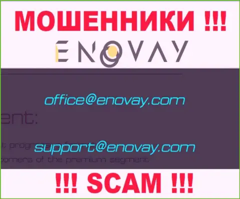 Е-майл, который воры EnoVay Com опубликовали у себя на официальном web-сайте