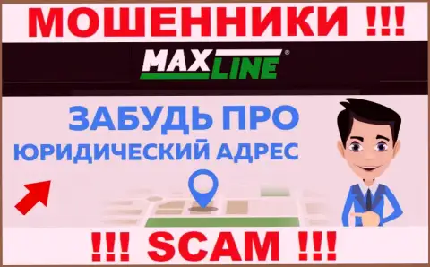 На интернет-портале компании Max Line не указаны сведения касательно ее юрисдикции - это ворюги