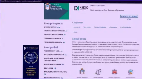 Обзор условий для торгов дилингового центра Киексо предоставлен в публикации и на веб-портале Директори ФинансМагнатес Ком