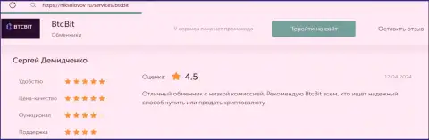 Комментарий о доступных процентах в интернет-организации BTCBit Net на веб-ресурсе niksolovov ru